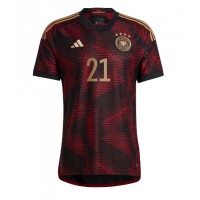 Koszulka piłkarska Niemcy Ilkay Gundogan #21 Strój wyjazdowy MŚ 2022 tanio Krótki Rękaw